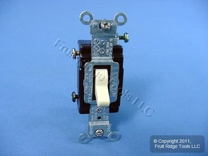 Leviton Elfenbein GEWERBLICHER 4-Wege Kippschalter Wand Lichtschalter 20A CSB4-20I - Bild 1 von 5