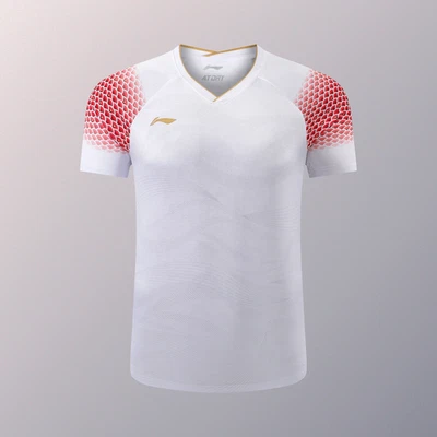 New Li-Ning men's sport Tops tennis/Table tennis clothes badminton T-shirts  Red - Image 1 of 4