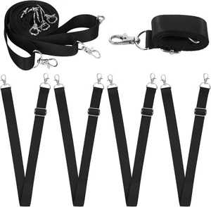 Reemplazos de correas para patas de sábana manta caballo 4 piezas, 26,77-49,21 mediana, negra - Imagen 1 de 2