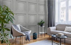 3 Rollen Belgravia Oliana Panel Grau Matt Tapete 8492 Charge F 36 Fuß - Bild 1 von 4