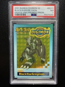 PSA 7 Digimon Digivolving BlackWarGreymon Promo Prism ID-311 - Picture 1 of 2