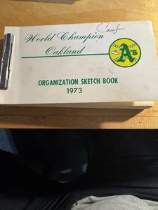 Rare 1973 Oakland Athletics Sketch Book—1 Year After First Oakland Championship - Picture 1 of 4