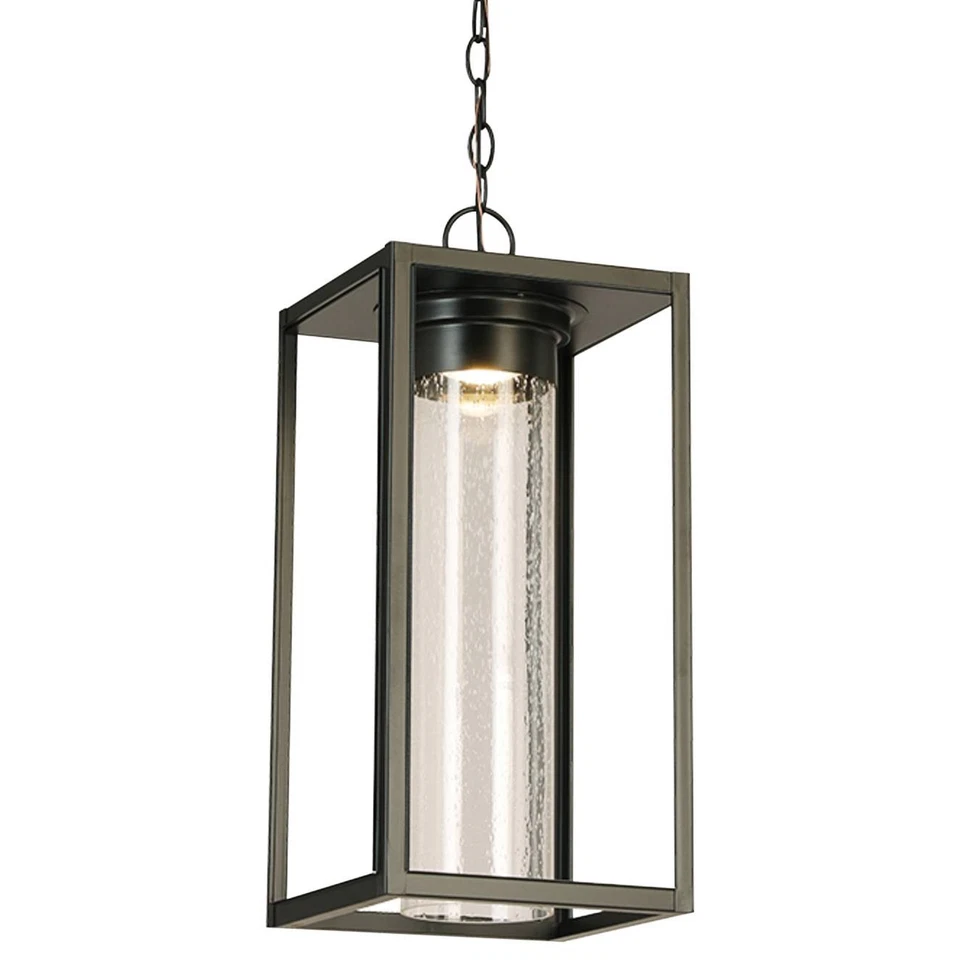 Матовый черный светодиодный уличный подвесной светильник Walker Hill 20 3/4 дюйма в высоту - Изображение 1 из 1