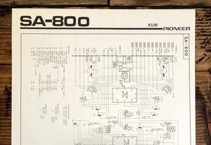 Pioneer SA-800 Verstärker ausklappbarer Schaltplan *Original* - Bild 1 von 1
