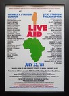 Live Aid 1985 Wembley Stadium & Philadelphia - multicoloured souvenir print