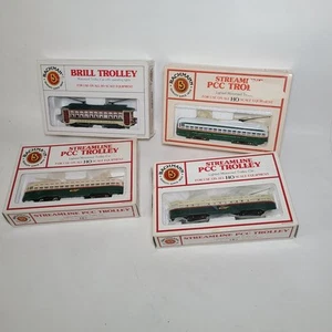 HO Bachmann Streamline PCC Trolley Chicago Transit Authority #7123 / SET of 4 - Picture 1 of 7