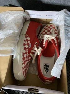 Vans OG Auténticos Zapatos LX Para Hombres Talla 11 Carreras Rojo Checkerboard VN0A45JJVQC - Imagen 1 de 12