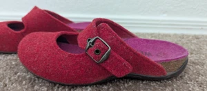 Dr. Andrew Weil rote Wolle Mary Jane Orthaheel Clogs Gr. 7,5 - Bild 1 von 6