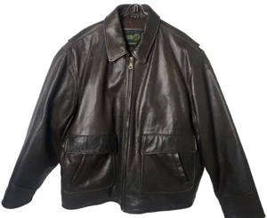 Structure Men XL 100% Leather Brown Motorcycle Insulated Jacket - Picture 1 of 10