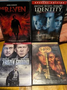 John "CREEPY" Cusack (4 DVD LOT) The Raven, Identity, The Frozen Ground & 1408!! - Picture 1 of 14