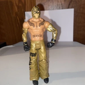 WWE USED Rey Mysterio Mattel Basic Action Figure Wrestling Series Gold - Picture 1 of 4