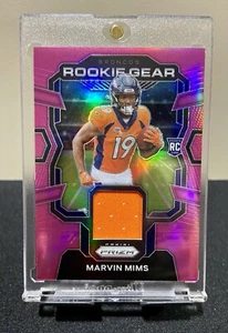 2023 Panini Prizm Marvin Mims ~ Pink Relic #RG-MMS ~ Denver Broncos ~ Patch ~ RC - Bild 1 von 2
