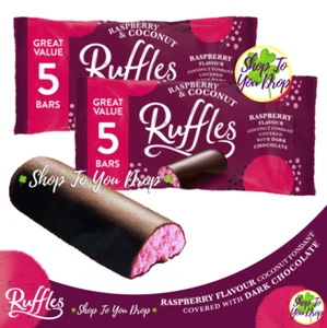 10 VALEO JAMESONS RASPBERRY RUFFLES BARS 2 x 5 Pack 26g✨120 Calories Per Bar✨🥥 - Picture 1 of 7