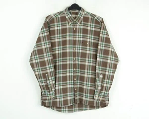 CAMEL ACTIVE Mens L Casual Shirt Long Sleeve Plaid Check Tartan Cotton Button Up - Picture 1 of 10