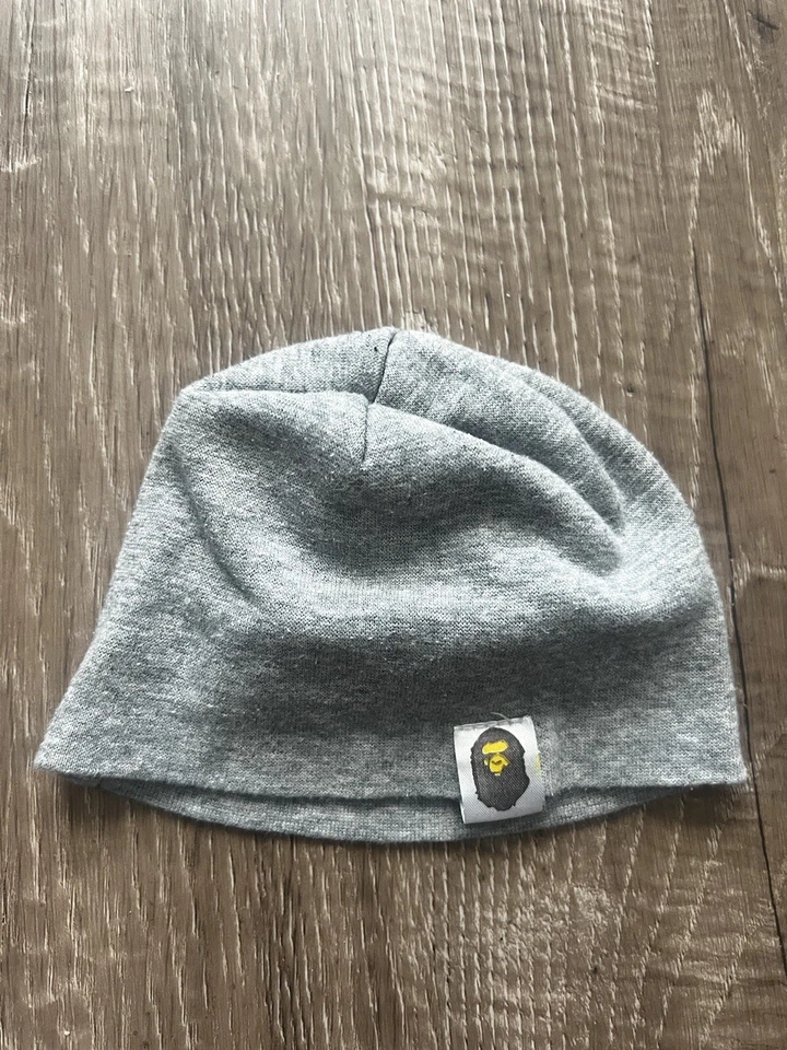 De colección Y2K A Bathing Ape Bebé Infante Skully Gorra Gris Gorro Bapesta Niños Foto 1 de 1