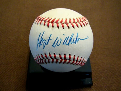 HOYT WILHELM NY GIANTS ORIOLES WHITE SOX HOF SIGNED AUTO VTG OAL BASEBALL JSA - Image 1 of 3