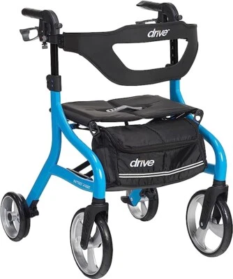 Drive Medical Nitro Sprint Rollator Blue Model 102662BL - Image 1 of 4