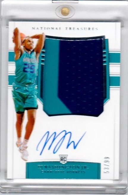 2019-20 National Treasures Rookie Patch Autograph #122 PJ Washington RC 53/99