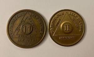 2 Year & 11 Month AA Bronze Medallion Sobriety Coin Recovery - Picture 1 of 2