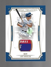 Corey Seager 2017 Panini National Treasures Materials Laundry Tag 4/10 ⚾