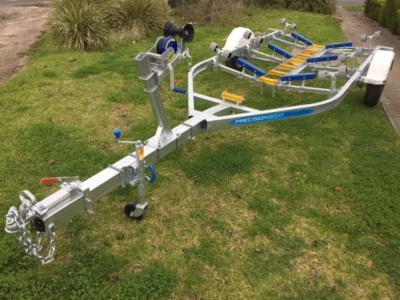 Pecision Boat Trailer Drive On Galvanised 5.6mt suit 18ft boat, led, jarrett  - image 1 of 4