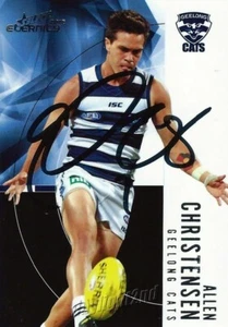 Signed 2012 GEELONG CATS AFL Card ALLEN CHRISTENSEN - Picture 1 of 1