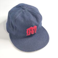 Ebbets Field Flannels M Logo Red Blue Baseball Hat Cap Sz 8 Old English 