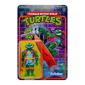 Sewer Surfer Mike TMNT Super 7 ReAction Figure Teenage Mutant Ninja Turtles - Picture 1 of 3