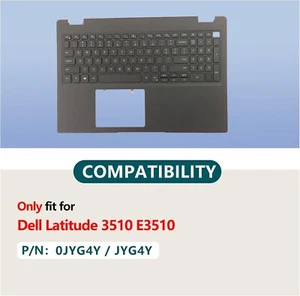 Do Dell Latitude 3510 E3510 Palmrest Upper Case Podświetlana klawiatura 0JYG4Y - Zdjęcie 1 z 9