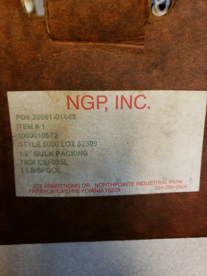NPG 5000 Series Flexible Graphite Compression Packing Seal - Image 1 of 1