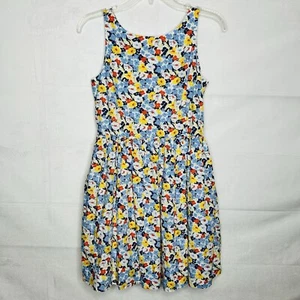 Polo Ralph Lauren Dress Girls Sz 14 Floral Sleeveless Fit and Flare Lined - Picture 1 of 7