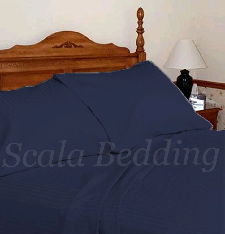 7pc 800-TC Cotton Striped Split Sheet set with extra pillowcase All Size & Color - Image 1 of 1