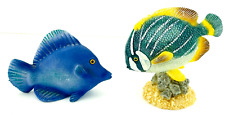 Pair of Tropical Fish Hand Painted Sculpture Figurines