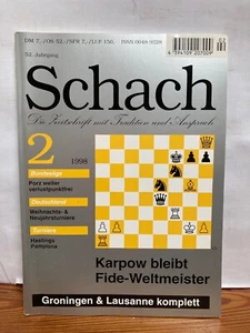 Schach die Zeitschrift und Anspruch Heft 2 1998 - Bild 1 von 1