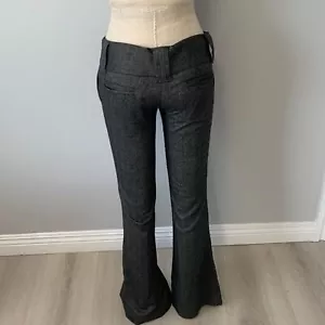 Pantalone lana viola vintage grigio vestito pantalone donna 0 vita bassa Y2K - Foto 1 di 7