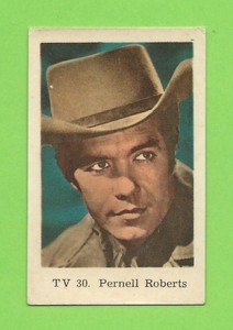1962 Dutch Gum Card TV #30 Pernell Roberts