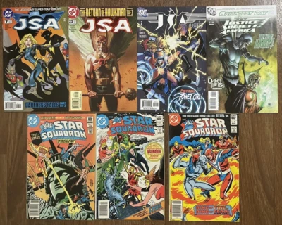 Vintage All-Star Squadron #5 8 9 + JSA lot DC Comics books Justice Society 7 23+ - Image 1 of 4