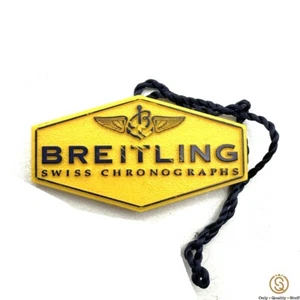 Breitling Swiss Chronographs Tag Targhetta Plate Label Originale - Imagen 1 de 1