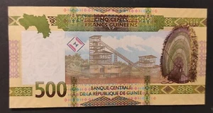 Guinée billet de 500 Francs de 2018 Pick-53 Neuf - UNC - Imagen 1 de 2