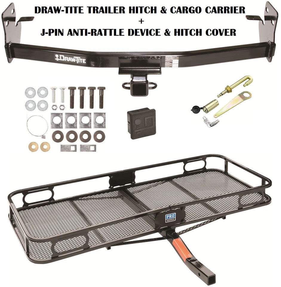 2007-08 ISUZU I-290 I-370 ENGATE DE REBOQUE + TRANSPORTADOR DE CESTA DE CARGA + TRAVA DE PINO SILENCIOSA - Imagem 1 de 1