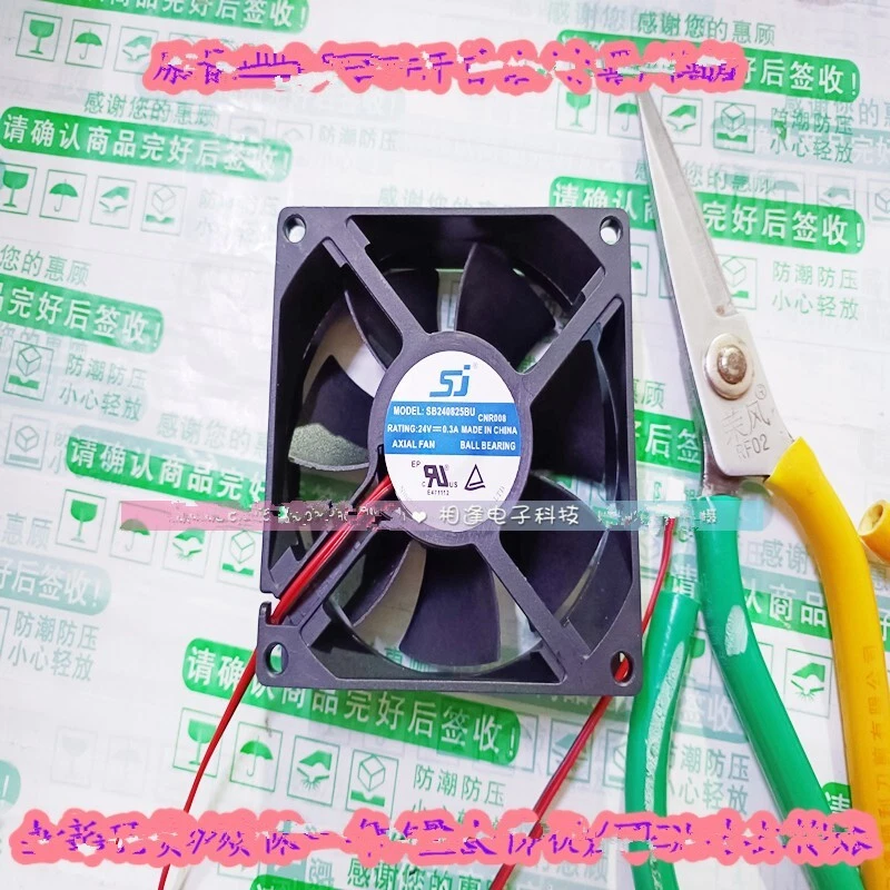 1 PCS SJ Fan   SB240825BU  DC24V 0.3A  8028 8CM  2 wire cooling fan - Image 1 of 1