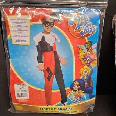 DC Super Hero Girls HARLEY QUINN Halloween Costume Child SMALL 4 to 6 - NEW! - Image 1 of 4