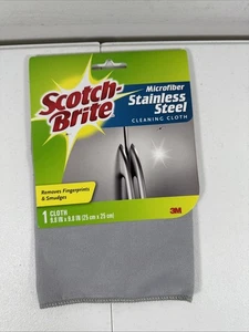 Paño de limpieza Scotch-Brite de microfibra de acero inoxidable NUEVO - Imagen 1 de 2