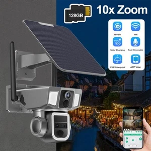 Zoom óptico 4G/WiFi 10/20X 4K 4MP PTZ panel solar cámara de vigilancia cámara CCTV - Imagen 1 de 9
