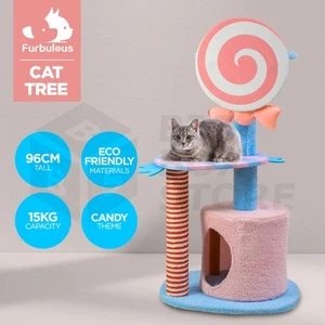 Furbulous 96cm Candy Cat Tree Tower Scratcher Scratching Post Condo House - Picture 1 of 9
