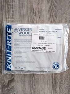 NWT Knit-Rite Virgin Wool Prosthetic Sock 5 Ply 9" Top 5" Toe x 14  1HS52214 - Picture 1 of 3