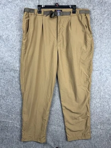 Rail Riders Hose Herren XXL 30" Schrittlänge braun Gürtel Wandern leichtes Nylon - Bild 1 von 6