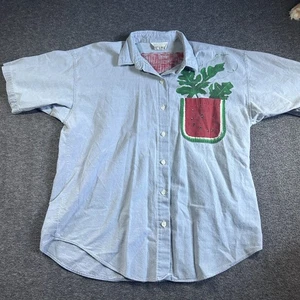 Camicia vintage Casey & Max donna grande anguria con bottoni USA 100% cotone - Foto 1 di 13