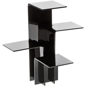 Plymor schwarz Acryl Schnellkupplung 4 Regale Erhöhung, 12,375" Höhe x 12,25" Breite x 12,25" Tiefe - Bild 1 von 1
