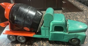 Camión mezclador de concreto de cemento listo para mezclar acero prensado Structo Toys de colección - Imagen 1 de 6